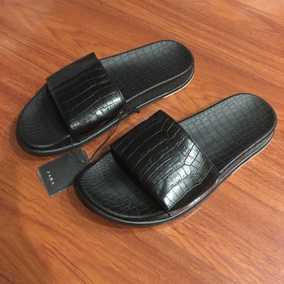 mens slippers zara